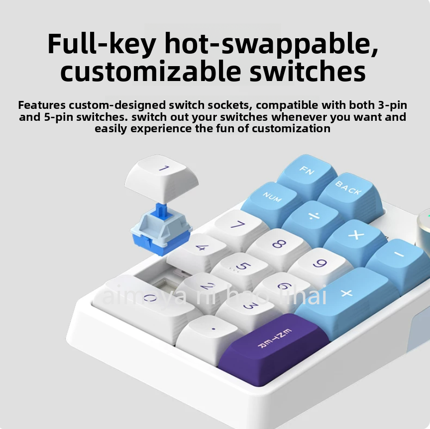 Gaming Keyboard Mini Mechanical - Kzzi K20 Mini Keypad Three Mode