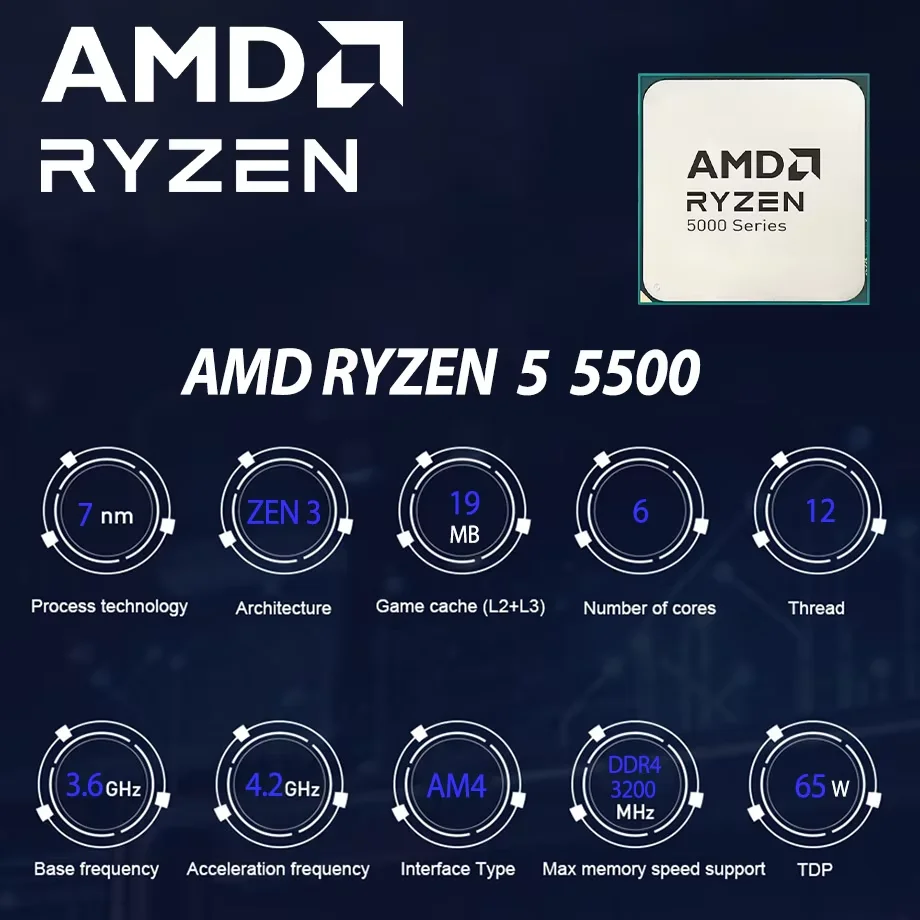 R5 5500 AMD Ryzen 5 5500 Proce - Amd Cpu Ryzen 5 recension och pris