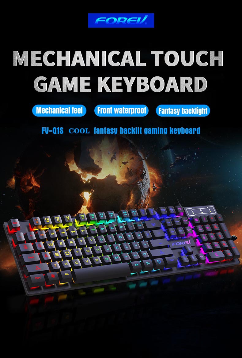 104 Key Backlit Mechanical Key - Keyboard Mouse Bundle Gaming recension och pris