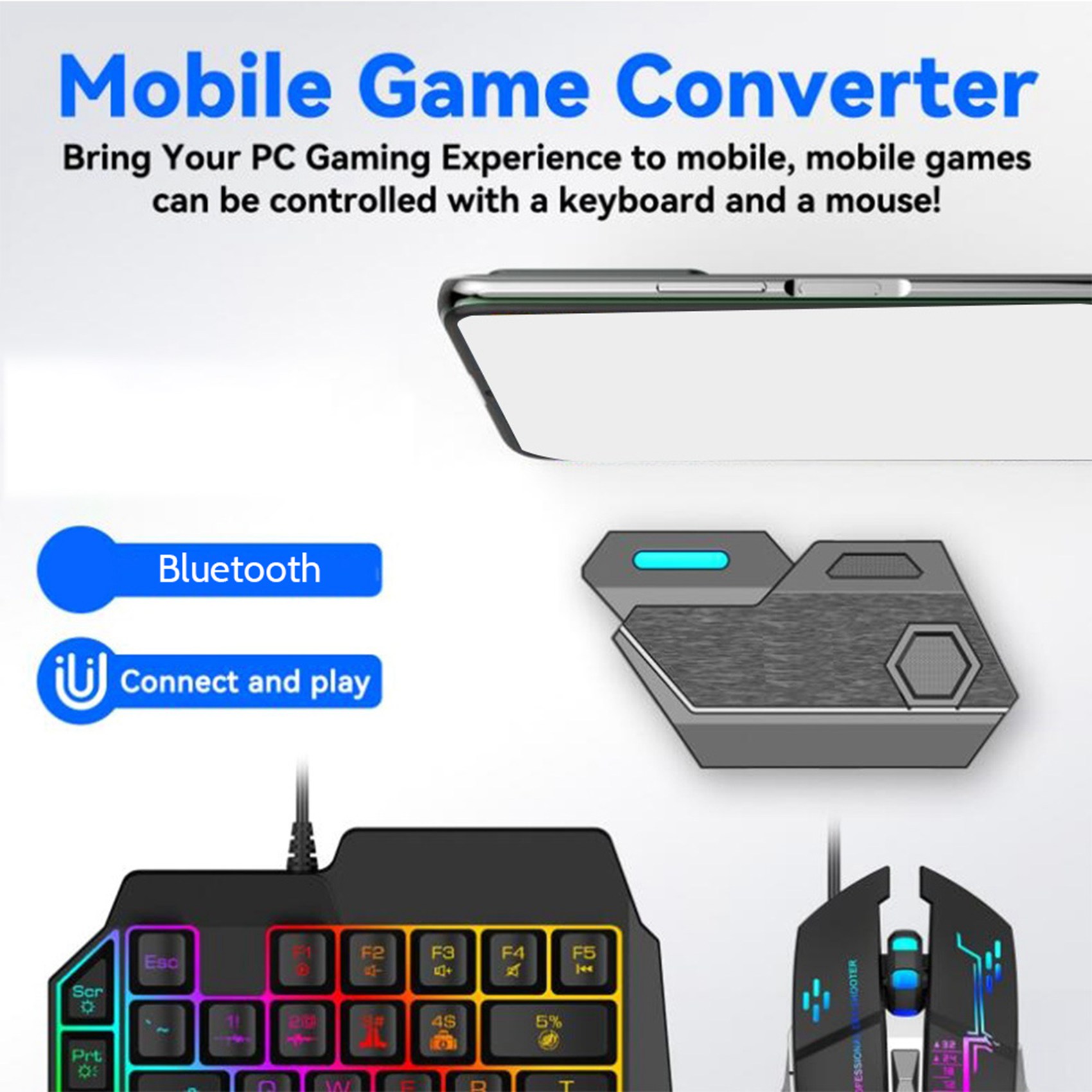 ONNL Gamepad Mobile PUBG Contr - Gaming Keyboard And Mouse Converter For Mobile recension och pris