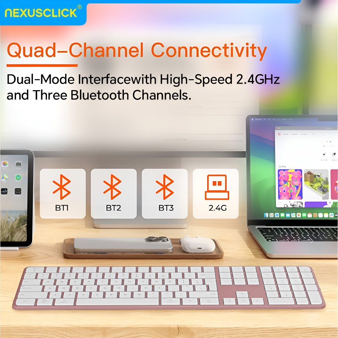 NexusClick Rechargeable Wirele - Gaming Keyboard And Mouse Combo Wireless recension och pris