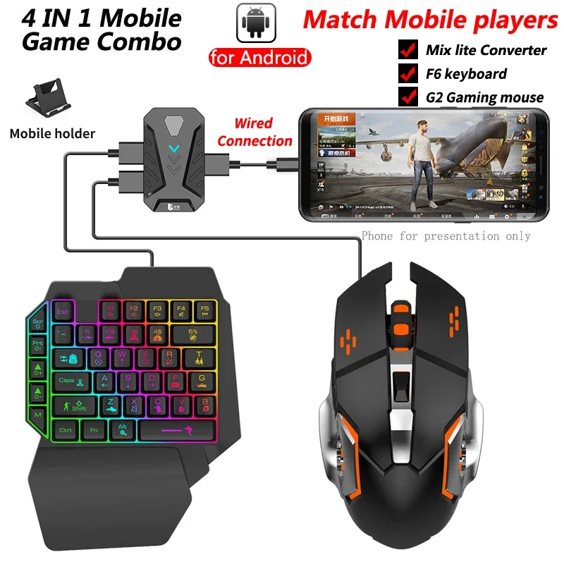 In stock Mixlite Gamepad for M - Gaming Keyboard And Mouse Converter For Mobile recension och pris