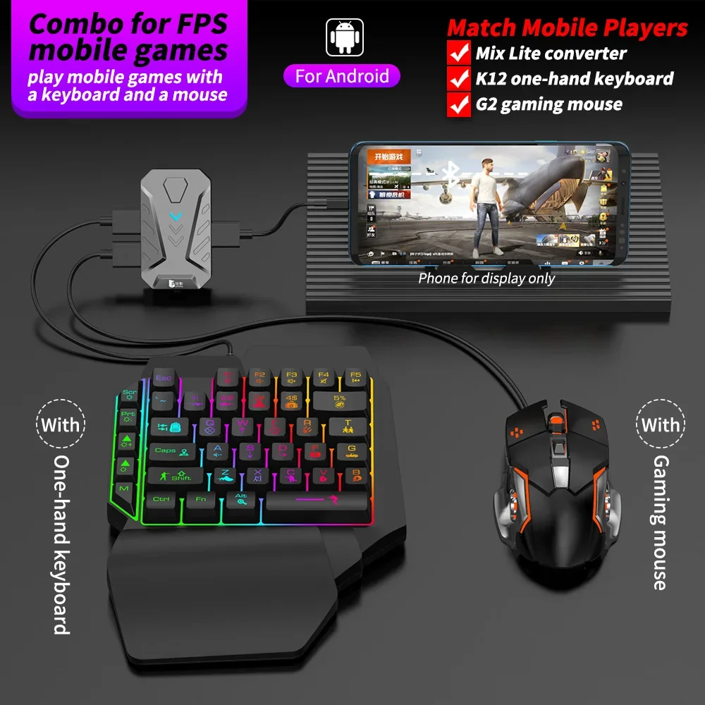 In stock Mixlite Gamepad for M - Gaming Keyboard And Mouse Converter For Mobile recension och pris