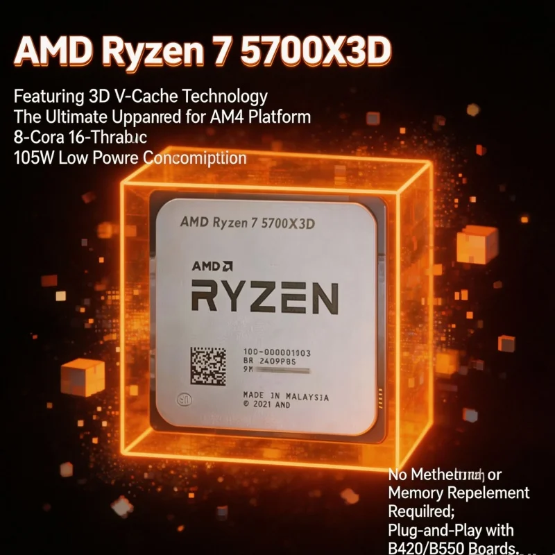New AMD Ryzen 7 5700X3D R7 570 - Amd Cpu Ryzen 7 recension och pris