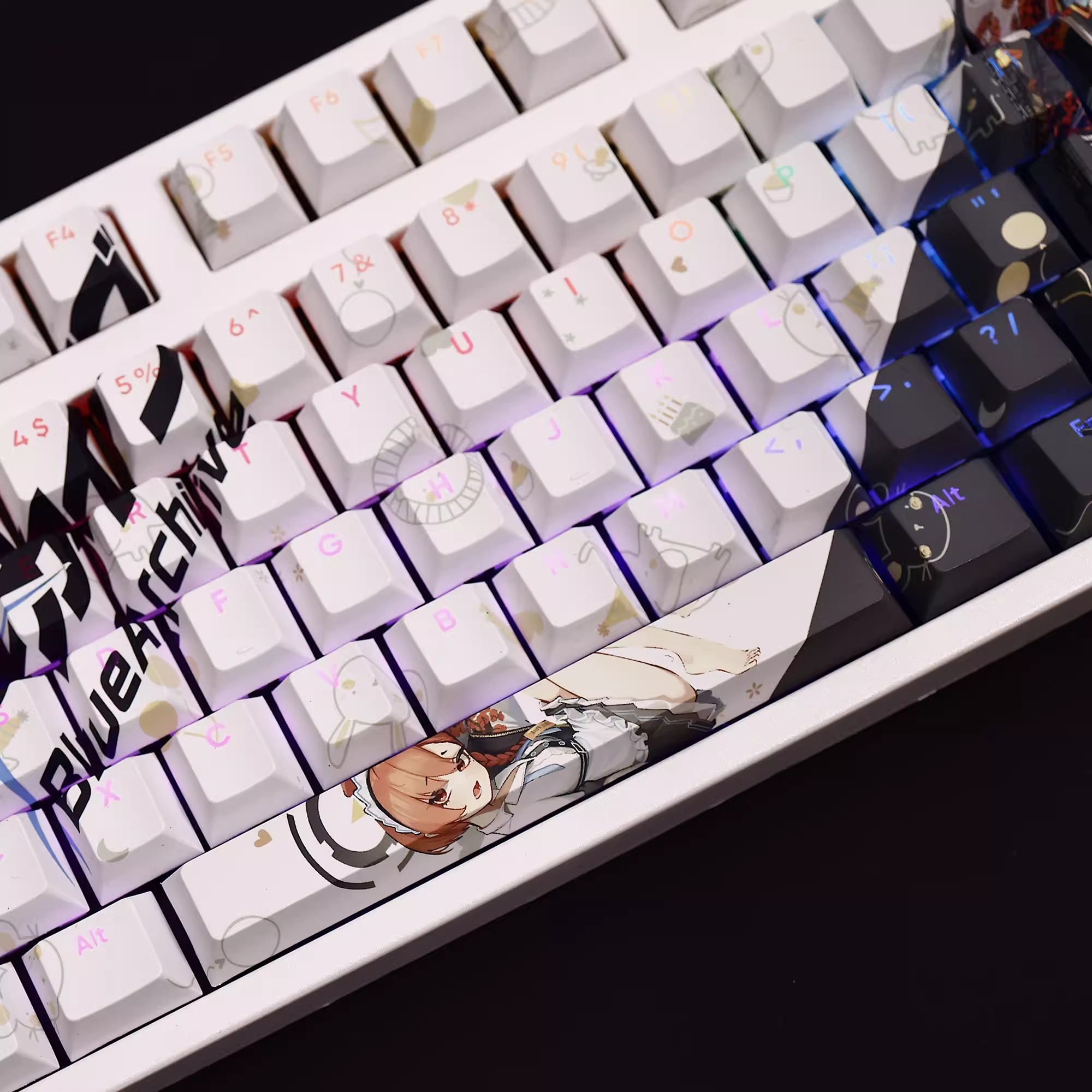 108 Keys/set Blue Archive Mika - Gaming Keyboard Blue recension och pris