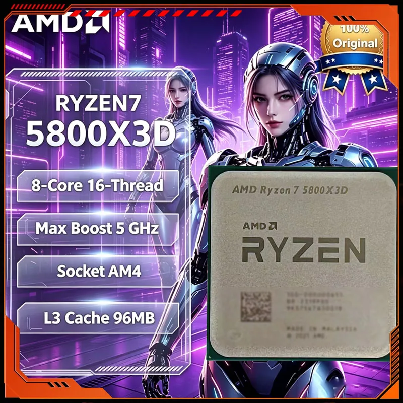 AMD Ryzen 7 5800X3D 8-Core 16- - Amd Cpu Ryzen 7 recension och pris