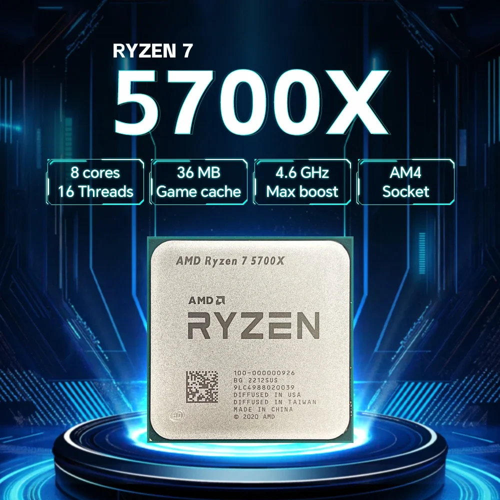 AMD Ryzen 7 5700X R7 5700X 8 C - Amd Cpu Ryzen 7 recension och pris