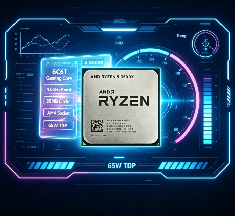 AMD Ryzen 5 3500X AM4 Desktop  - Amd Cpu Ryzen 5 recension och pris