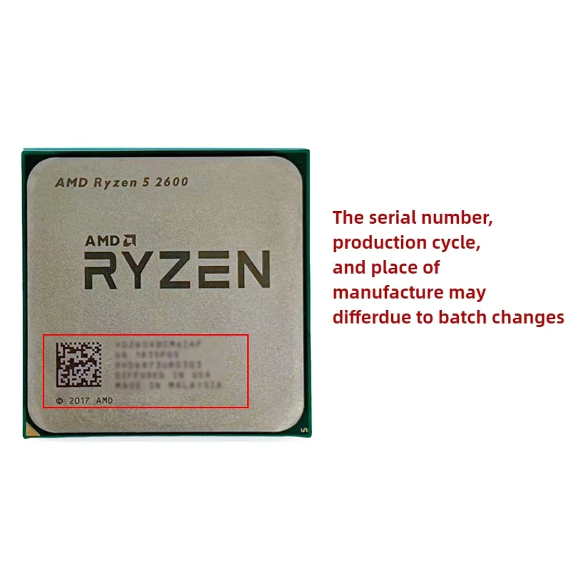 AMD Ryzen 5 R5 2600 3.4GHz 6-C - Amd Cpu Ryzen 5 recension och pris