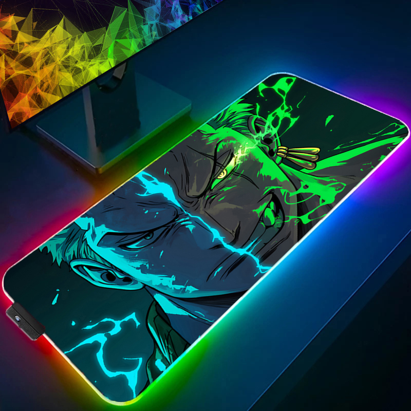 ONE PIECE Zoro Mouse Pad RGB G - Gaming Keyboard Affordable recension och pris