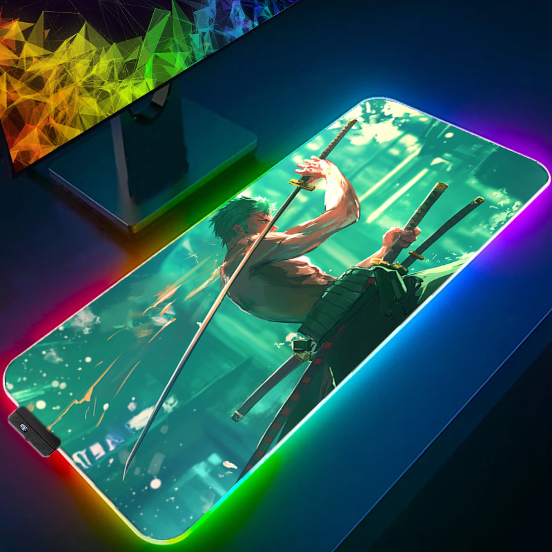 ONE PIECE Zoro Mouse Pad RGB G - Gaming Keyboard Affordable recension och pris