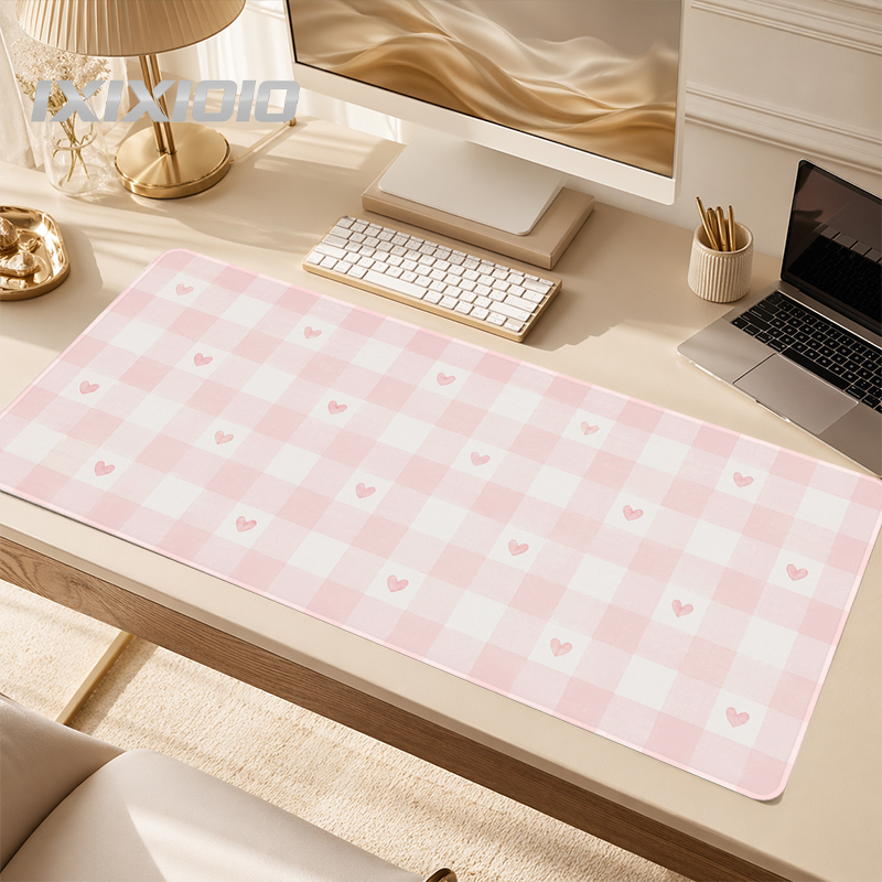 Pink Plaid Mouse Pad Gamer XL  - Keyboard Mouse Bundle Gaming recension och pris