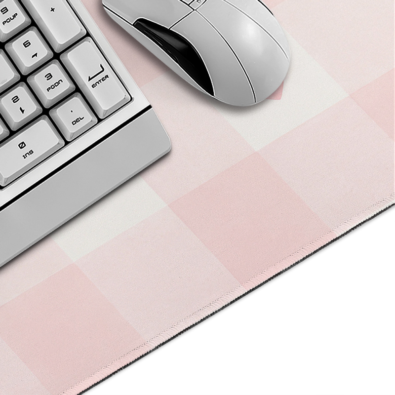 Pink Plaid Mouse Pad Gamer XL  - Keyboard Mouse Bundle Gaming recension och pris