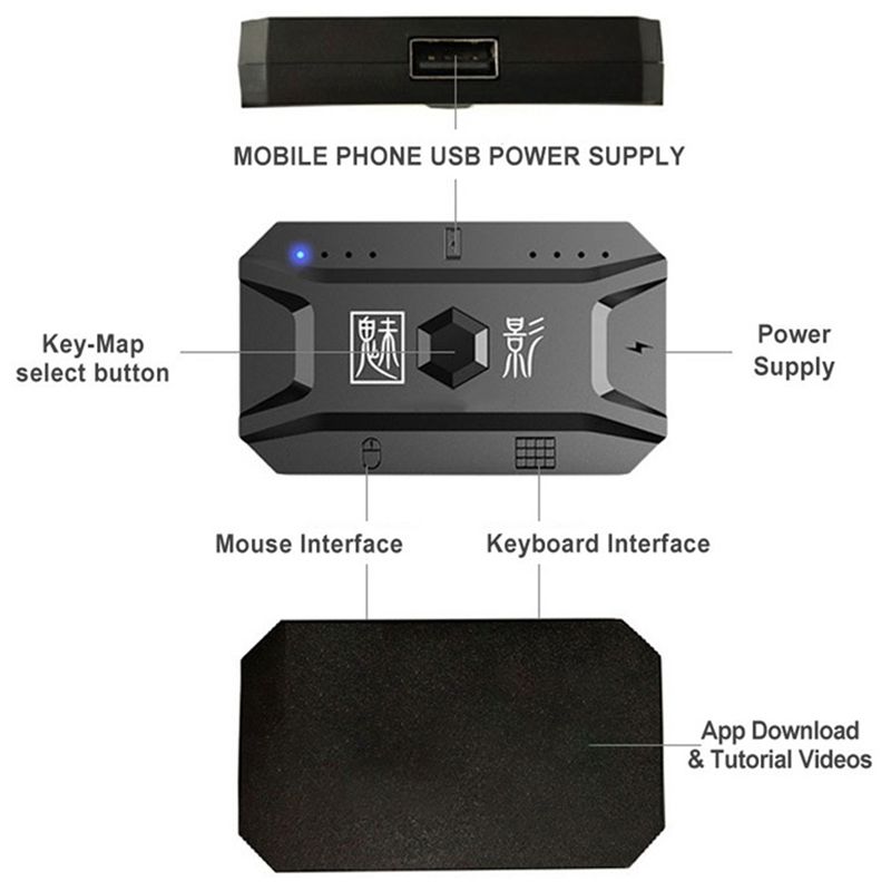 Classic-5X Plug And Play Gamep - Gaming Keyboard And Mouse Converter For Mobile recension och pris