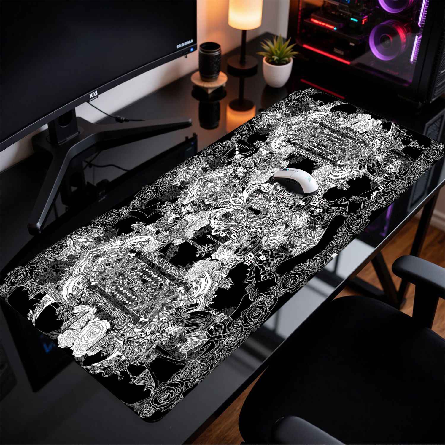 Divine Realm Gothic Building M - Gaming Keyboard And Mouse Pad recension och pris