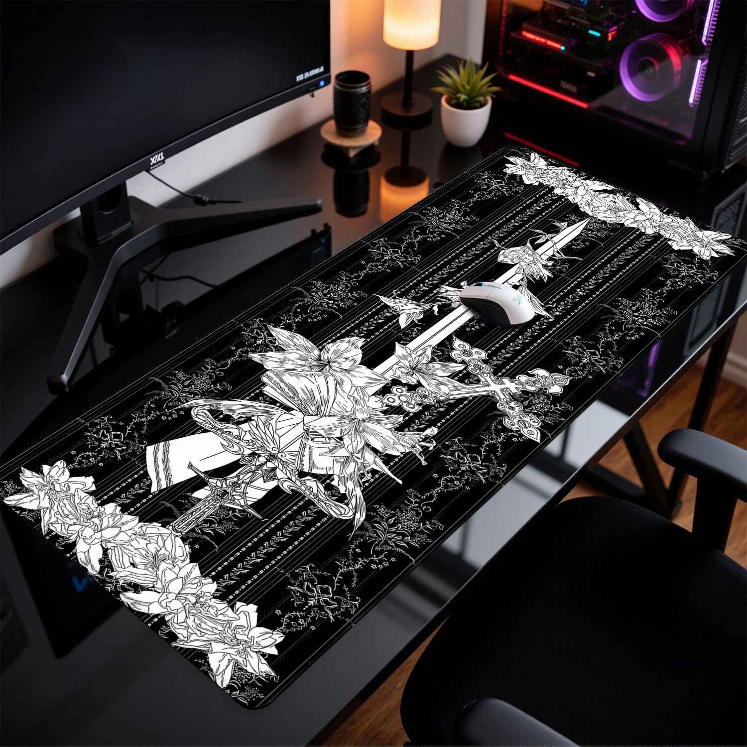 Divine Realm Gothic Building M - Gaming Keyboard And Mouse Pad recension och pris