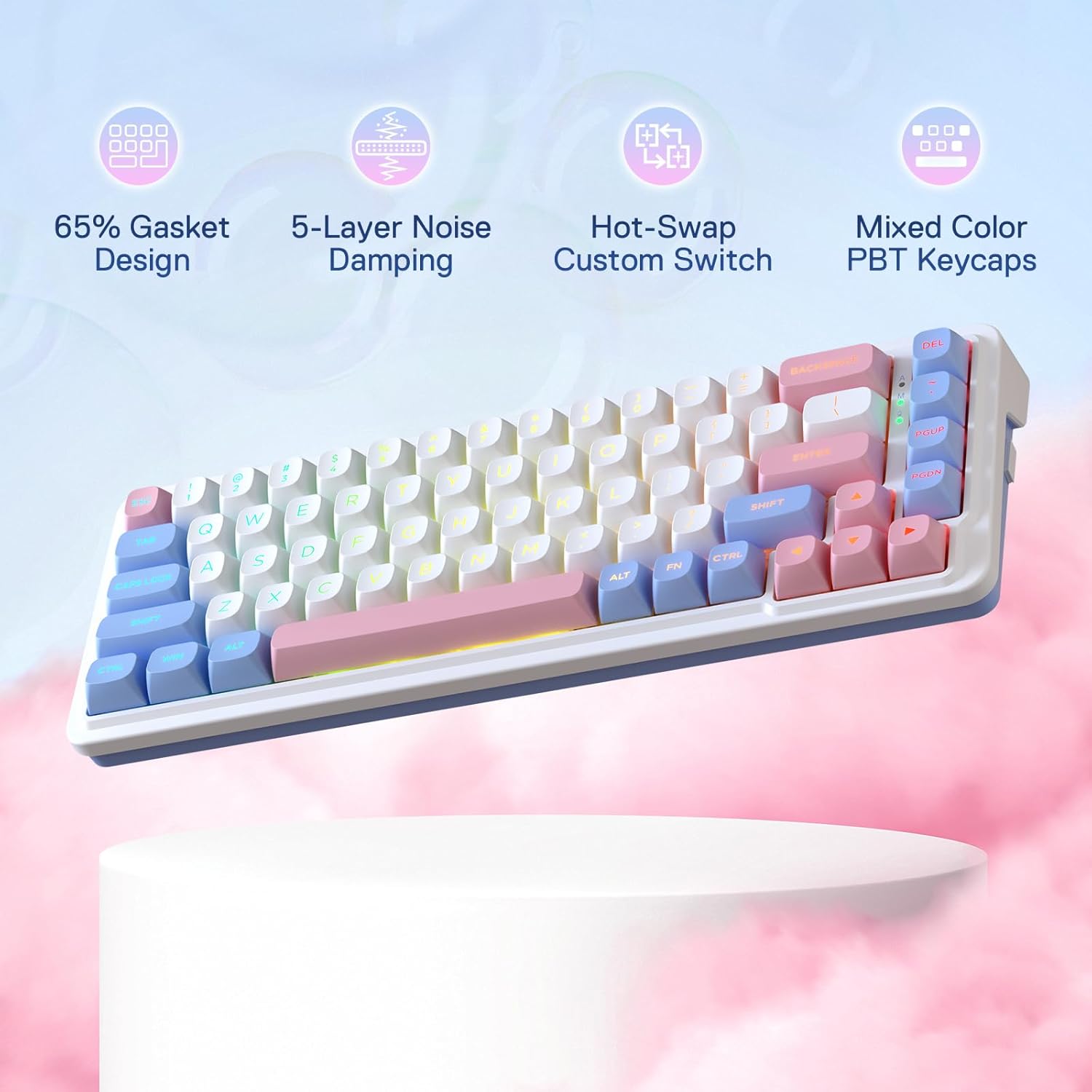 Redragon K709 PRO 65% Wireless - Gaming Keyboard No Noise recension och pris