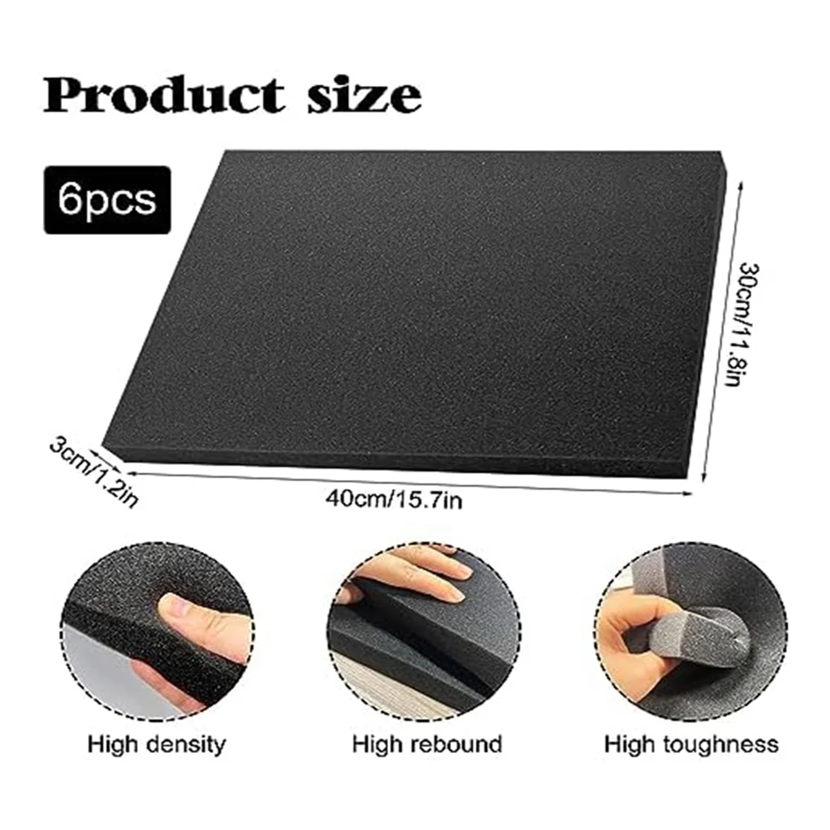 6 PCS Polyurethane Foam Sheets - Polyurethane Foam Sheet recension och pris