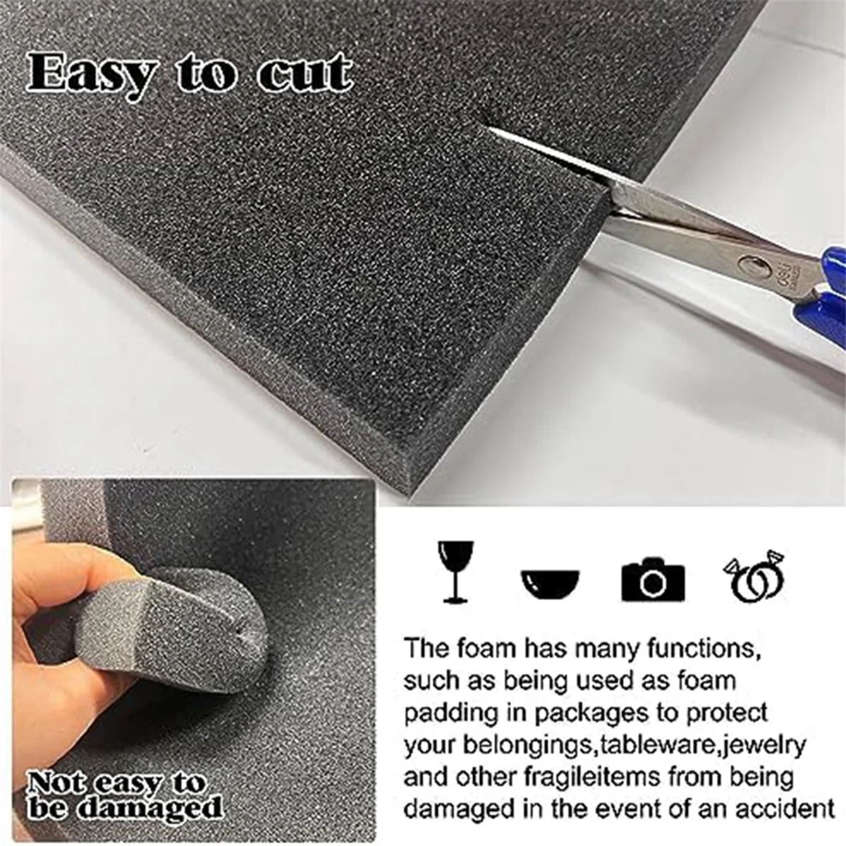 6 PCS Polyurethane Foam Sheets - Polyurethane Foam Sheet recension och pris