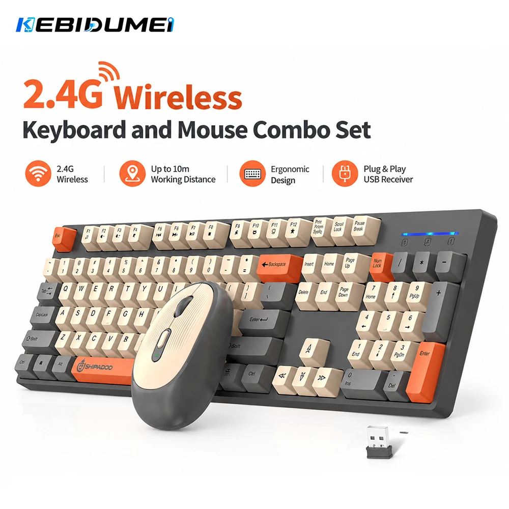 KEBIDUMEI 2.4G Wireless Keyboa - Gaming Keyboard And Mouse Combo Wireless recension och pris