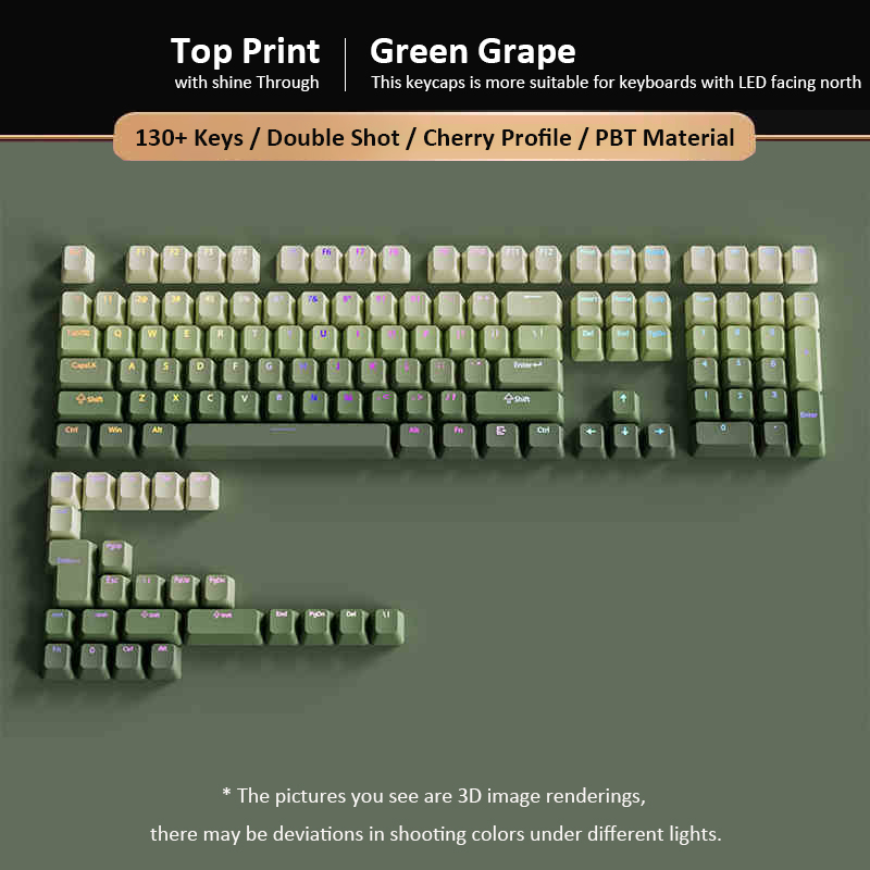 Green Grape Top-lit RGB Backli - Gaming Keyboard No Rgb recension och pris