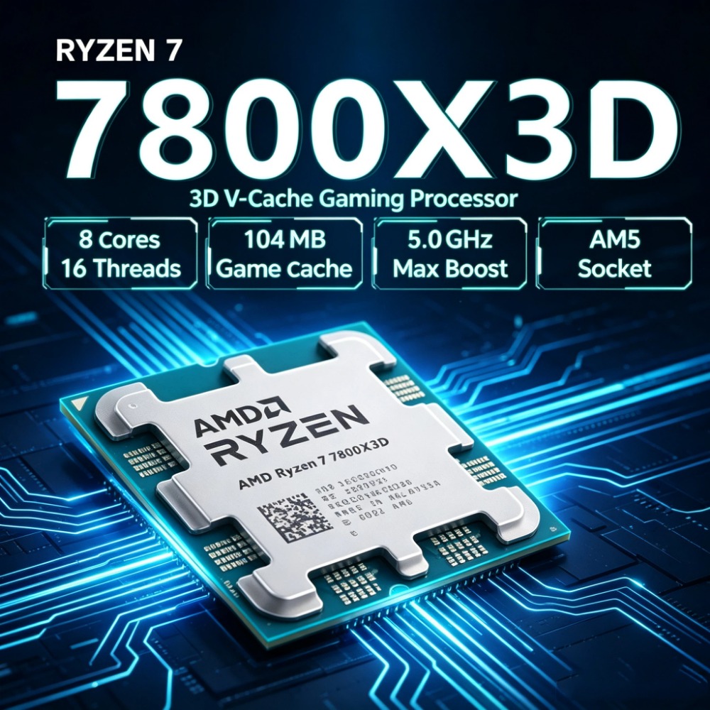 AMD Ryzen 7 7800X3D Desktop Pr - Amd Cpu Ryzen 7 recension och pris