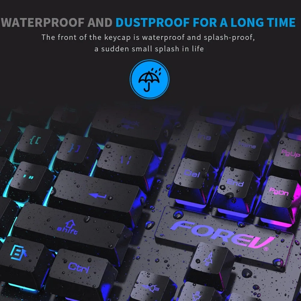 104 Key Backlit Mechanical Key - Keyboard Mouse Bundle Gaming recension och pris