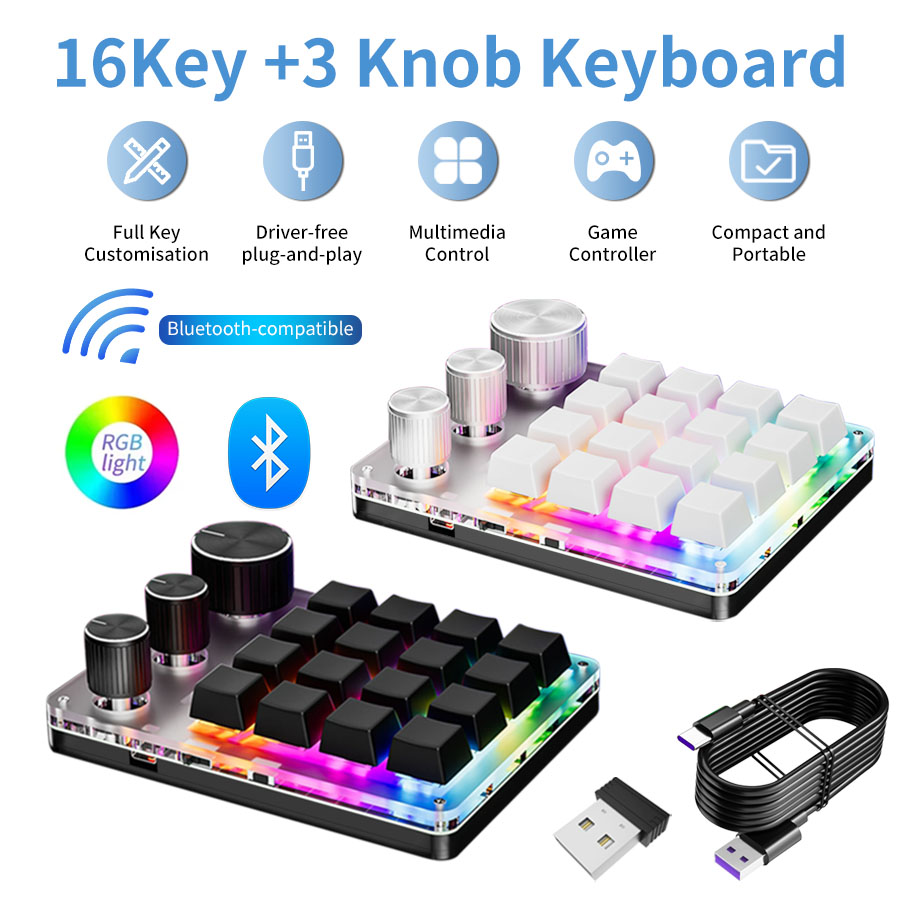 Wireless Bluetooth Programming - Gaming Keyboard Mini Mechanical recension och pris
