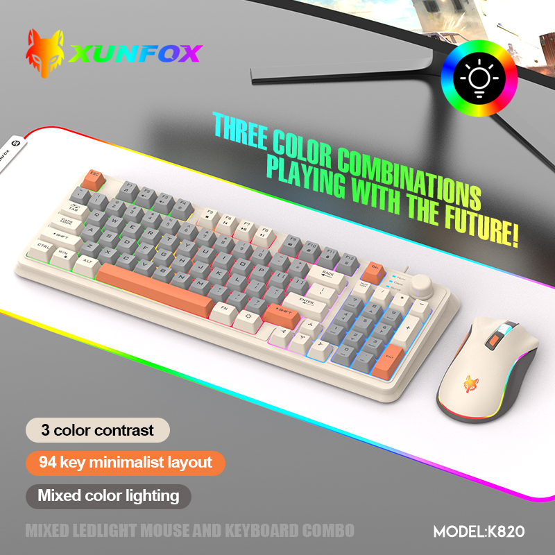K820 USB Wired Game Keyboard M - Gaming Keyboard And Mouse Combo Wireless recension och pris