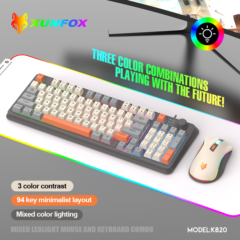K820 USB Wired Game Keyboard M - Gaming Keyboard And Mouse Combo Wireless recension och pris