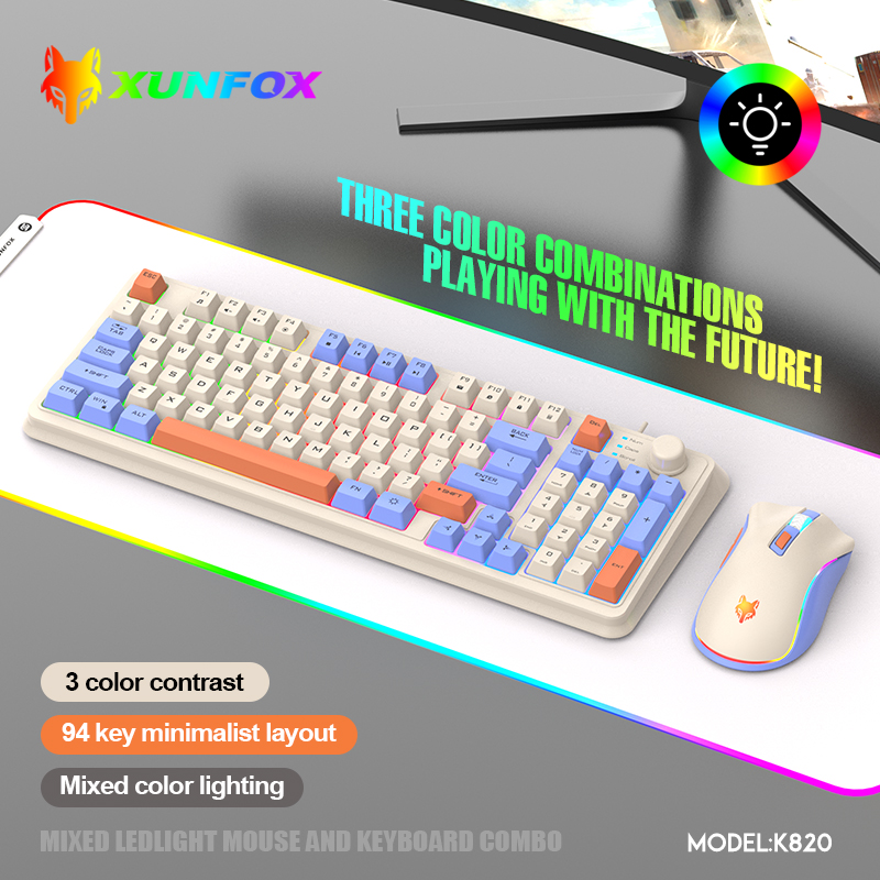 K820 USB Wired Game Keyboard M - Gaming Keyboard And Mouse Combo Wireless recension och pris