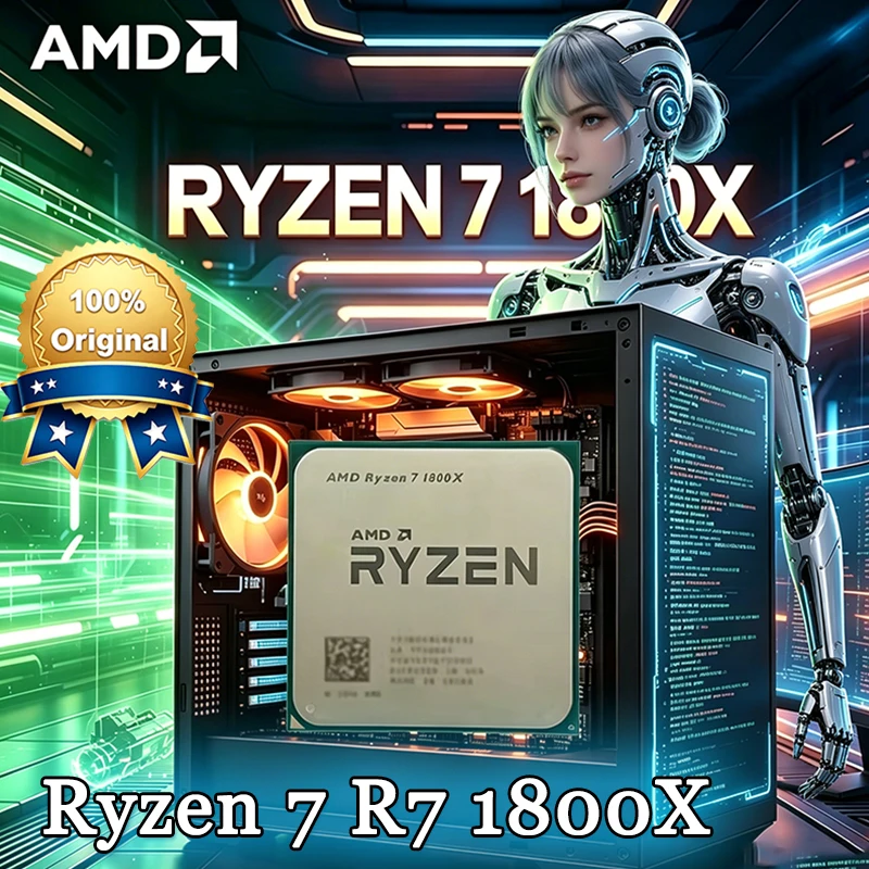 AMD Ryzen 7 1800X CPU R7 1800X - Amd Cpu Ryzen 7 recension och pris