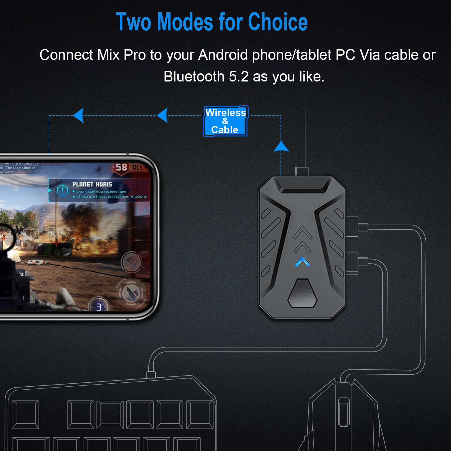 Mobile Games Converter Gaming  - Gaming Keyboard And Mouse Converter For Mobile recension och pris