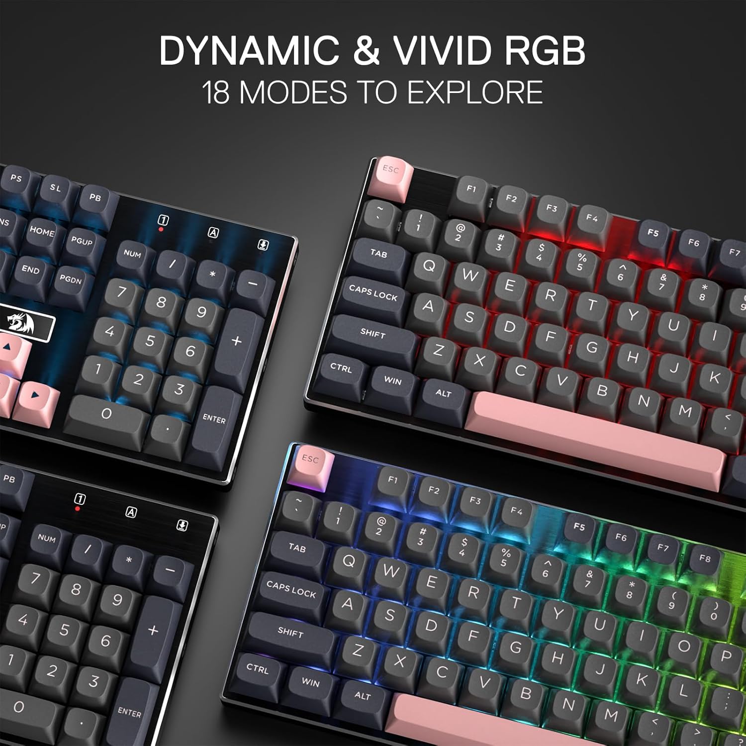 Redragon 556 SE Wired Gaming 1 - Gaming Keyboard No Noise recension och pris