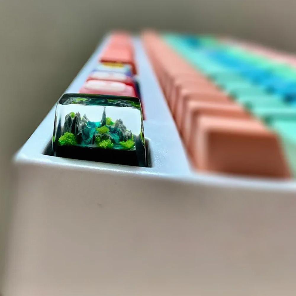 Mountain and Sea Keycaps Artis - Gaming Keyboard No Rgb recension och pris