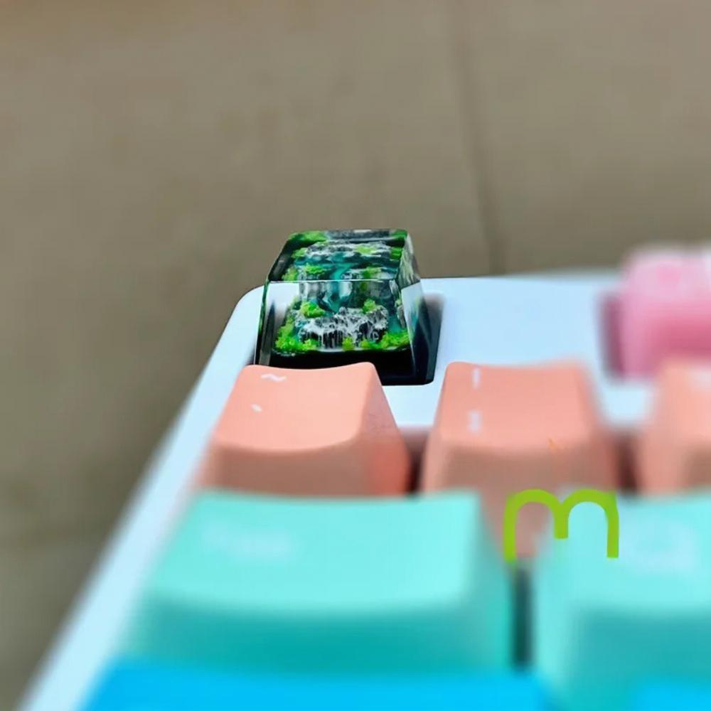 Mountain and Sea Keycaps Artis - Gaming Keyboard No Rgb recension och pris