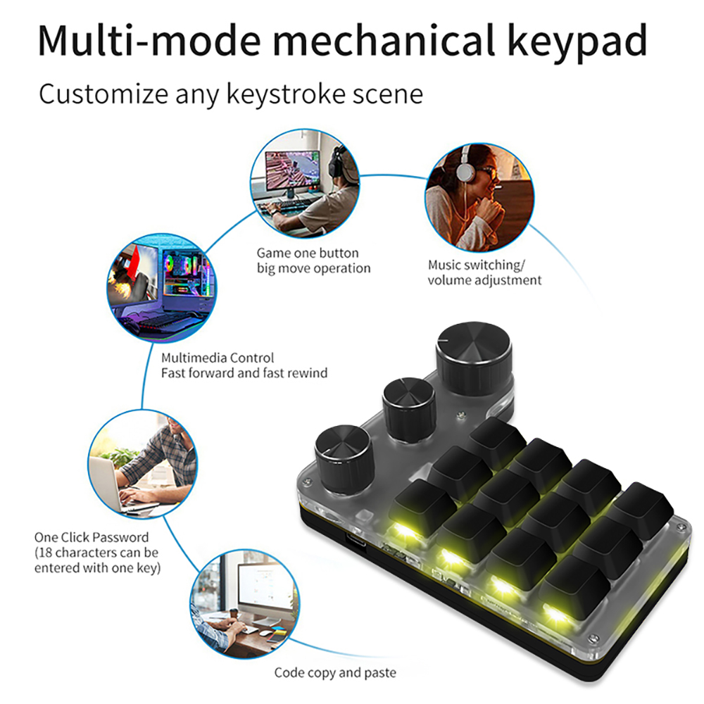 Bluetooth Programming Macro Cu - Gaming Keyboard Mini Mechanical recension och pris