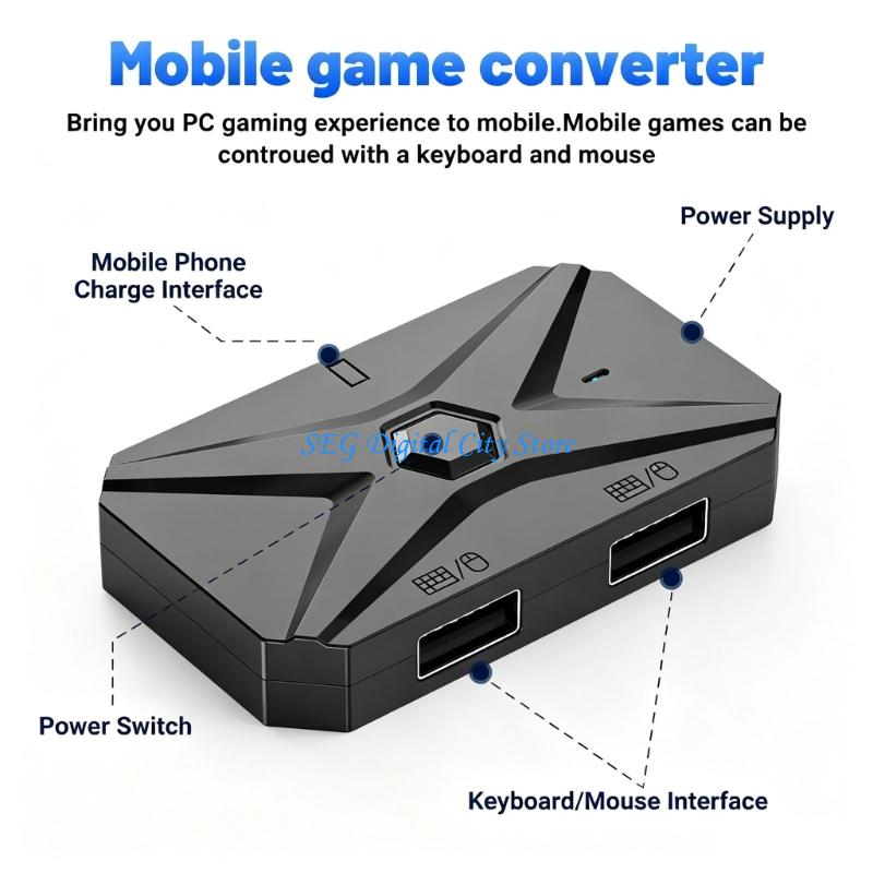 U75B Universal Mobile Gaming K - Gaming Keyboard And Mouse Converter For Mobile recension och pris