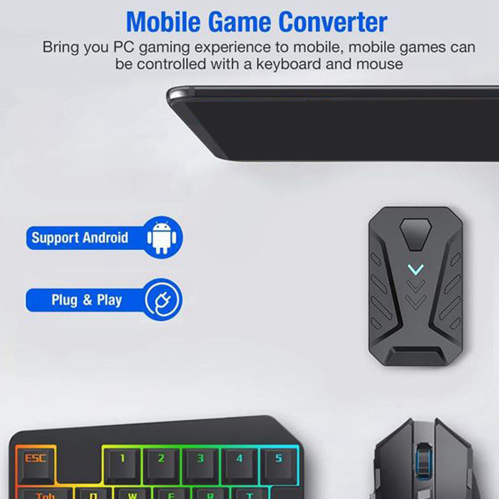 -A94Z Portable Mobile Gaming K - Gaming Keyboard And Mouse Converter For Mobile recension och pris