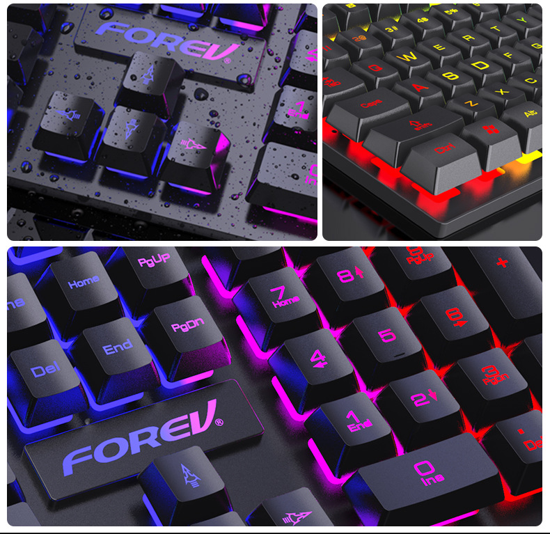 104 Key Backlit Mechanical Key - Keyboard Mouse Bundle Gaming recension och pris