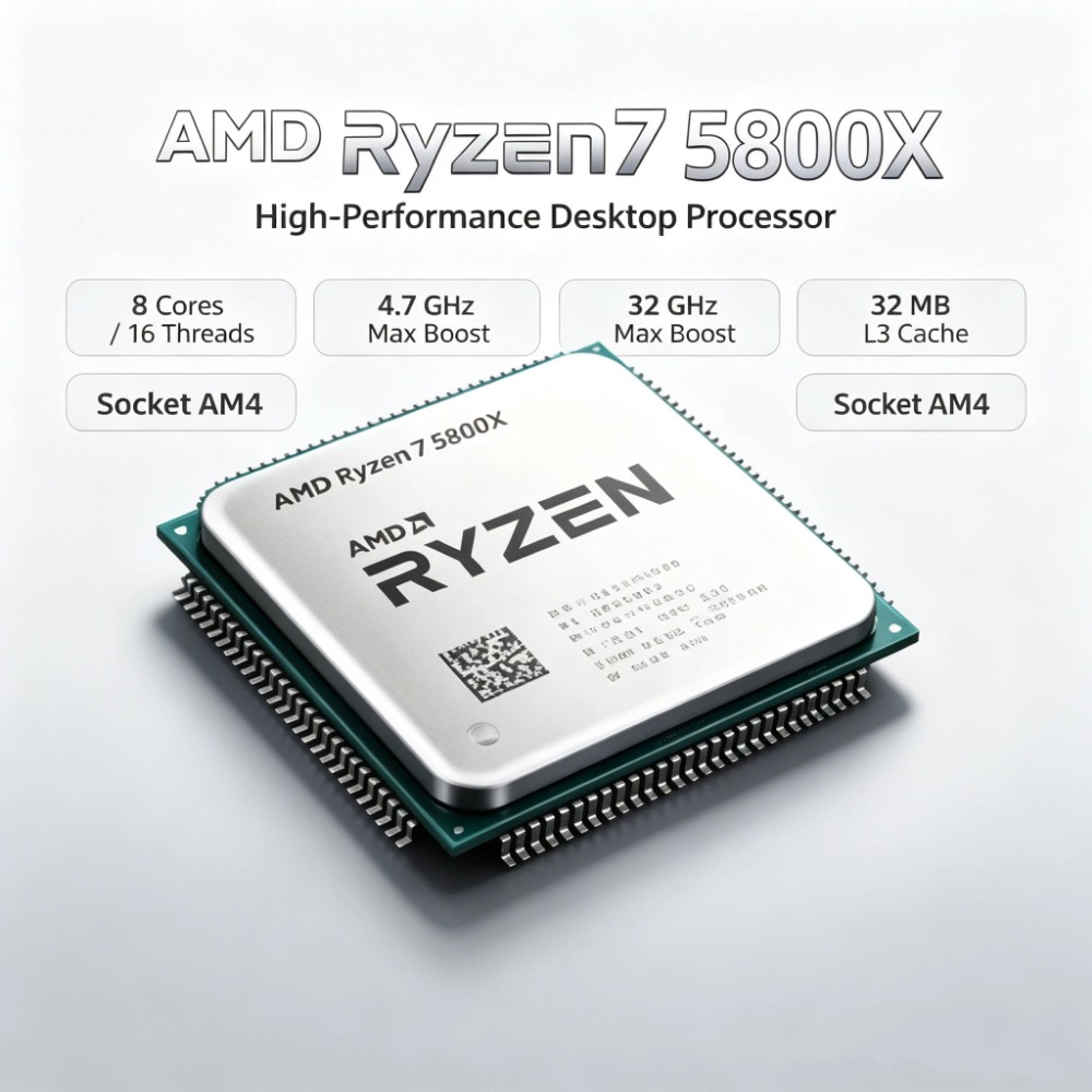 AMD Ryzen 7 5800X Unlocked Ove - Amd Cpu Ryzen 7 recension och pris