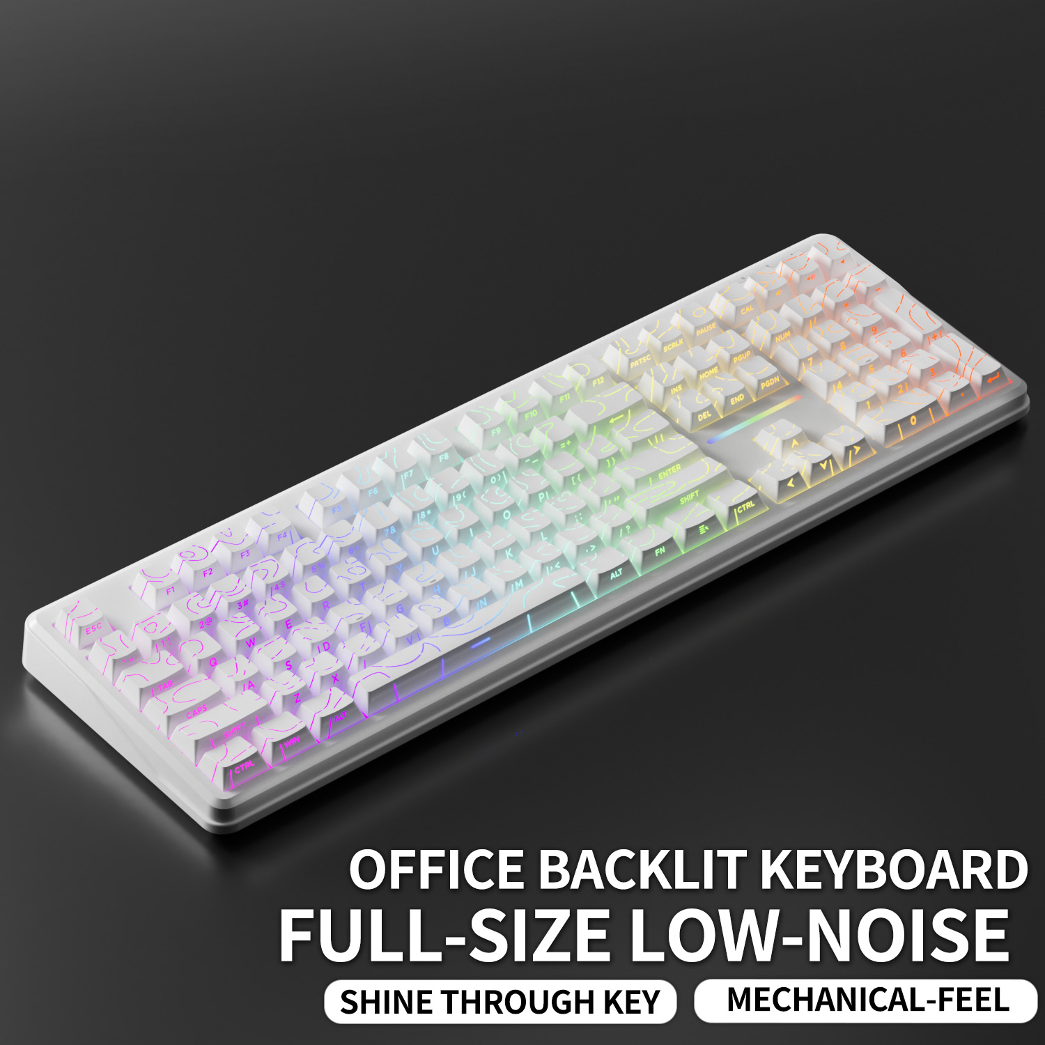 V108 Pro Wired & Wireless Keyb - Gaming Keyboard No Noise recension och pris